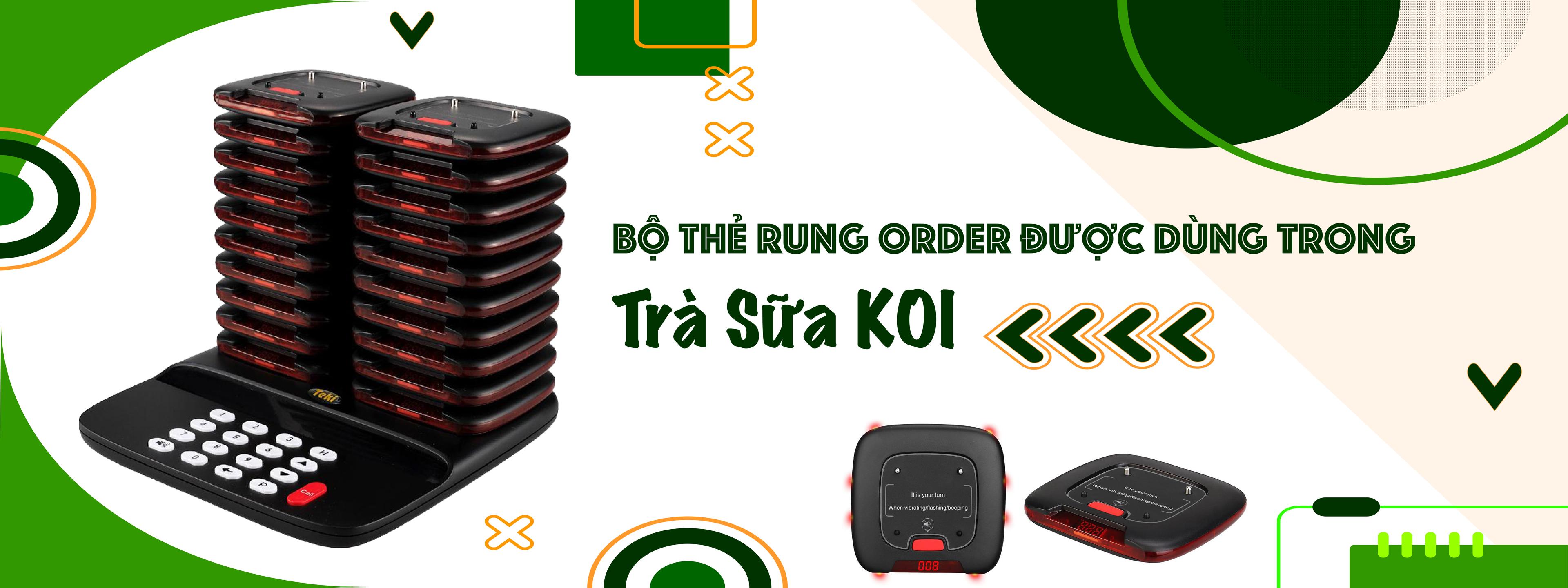 Bộ thẻ rung tự phục vụ Teki (Thẻ rung order)