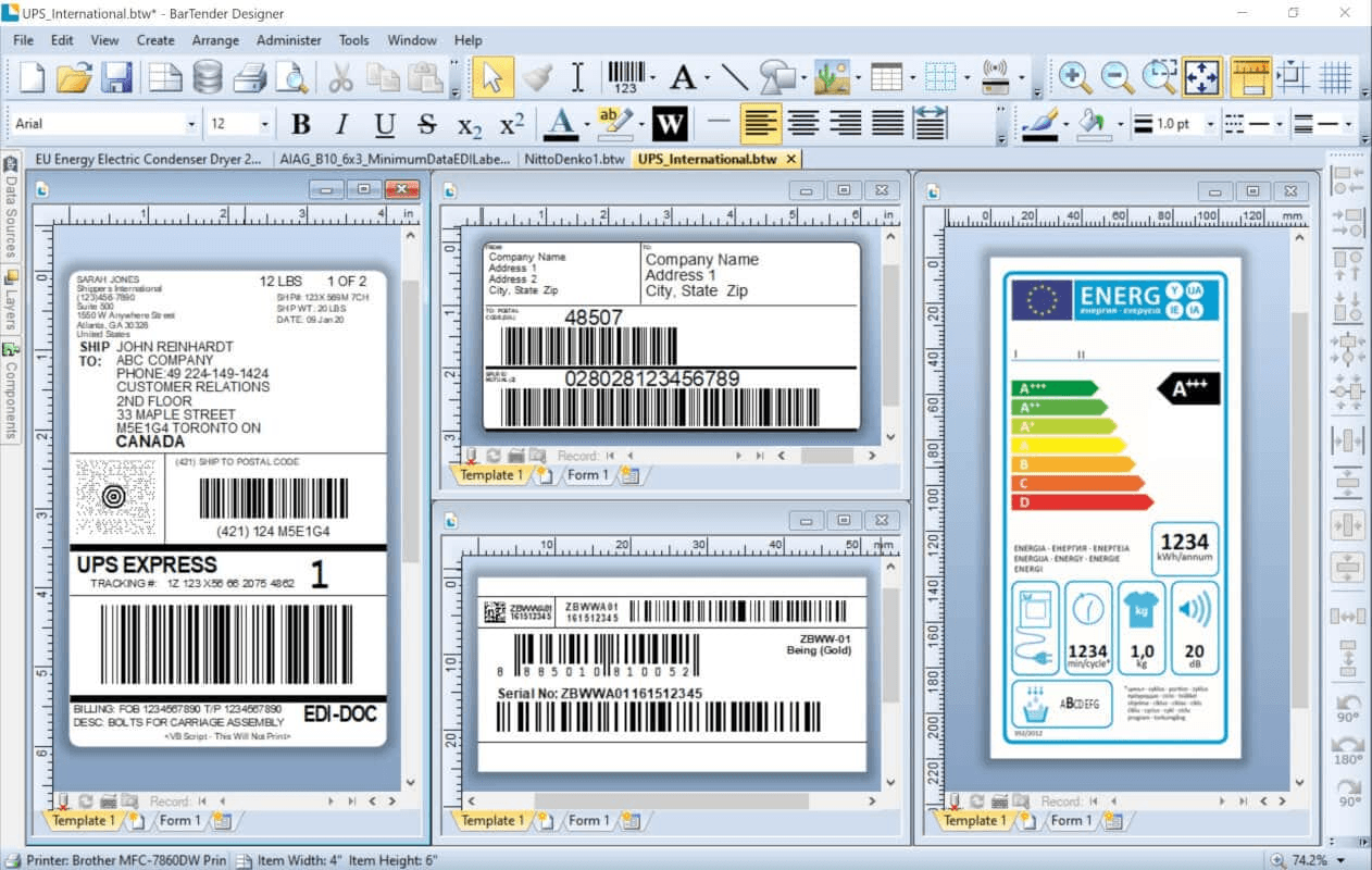 Máy in tem vàng - trang sức TSC 344T