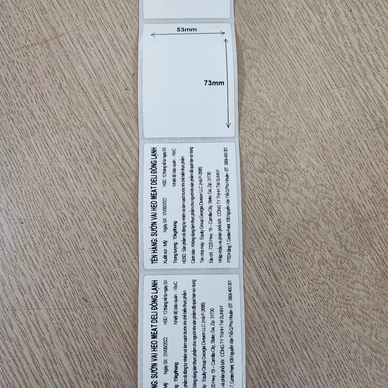 Decal PVC (53x73)mmx50m 2 tem