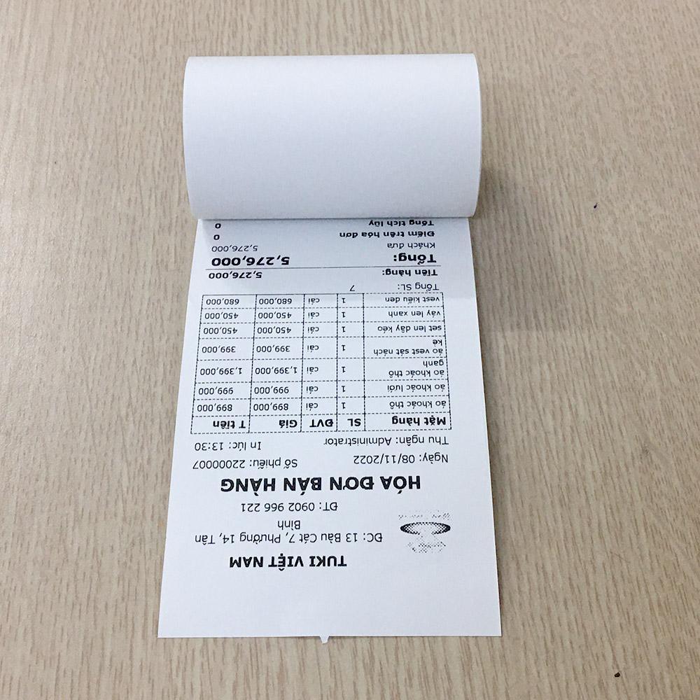 Giấy in nhiệt - Giấy in bill K80 ∅45 (OJI - JAPAN)