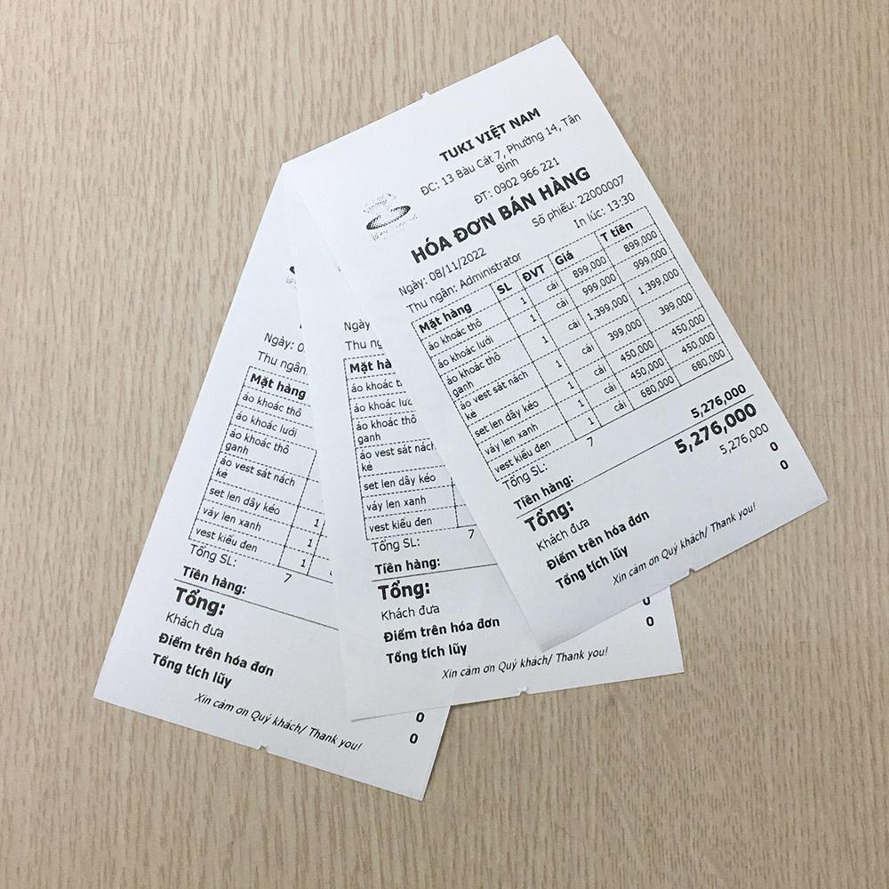 Giấy in nhiệt - Giấy in bill K80 ∅80 (OJI - JAPAN)