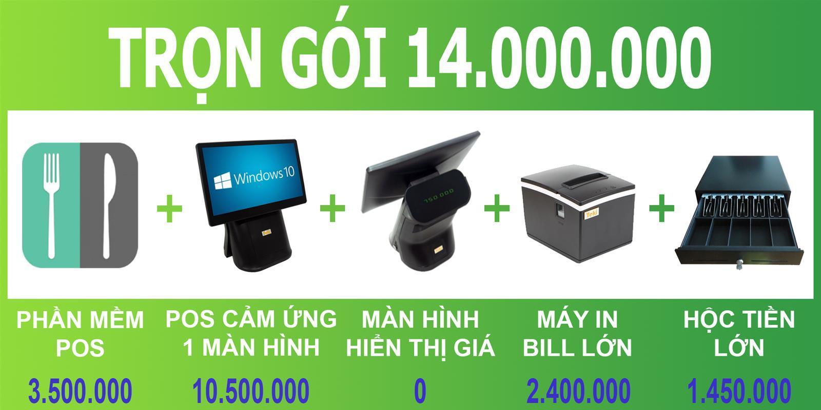 Trọn bộ máy tính tiền cho Nhà hàng - Quán ăn