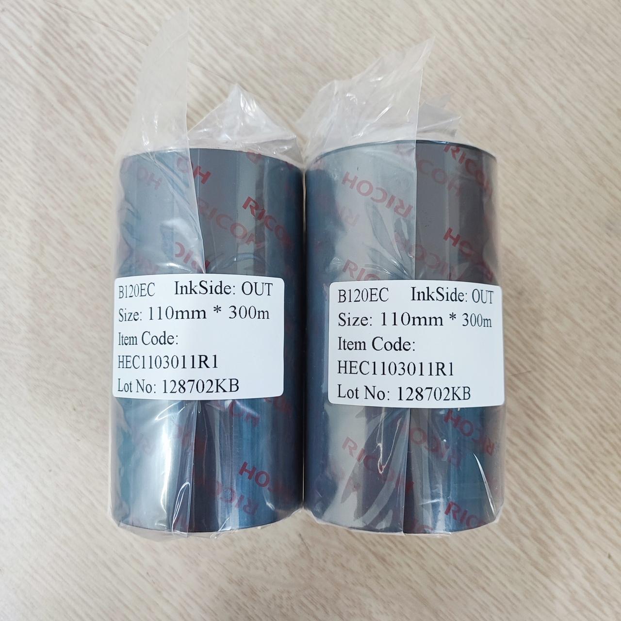 Mực in mã vạch RESIN RICOH B120EC 110mmx300m