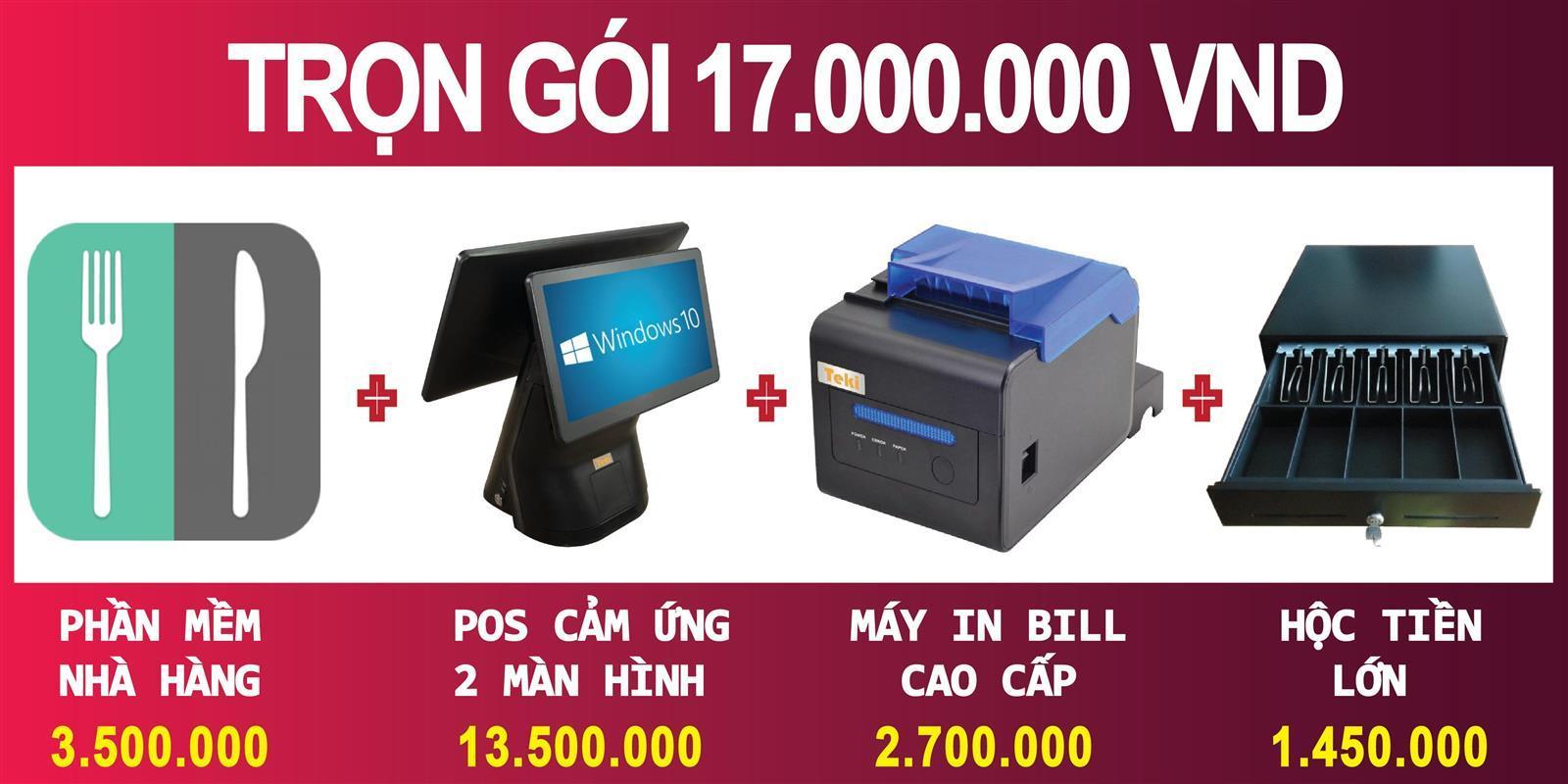 Trọn bộ máy tính tiền cho Nhà hàng - Quán ăn