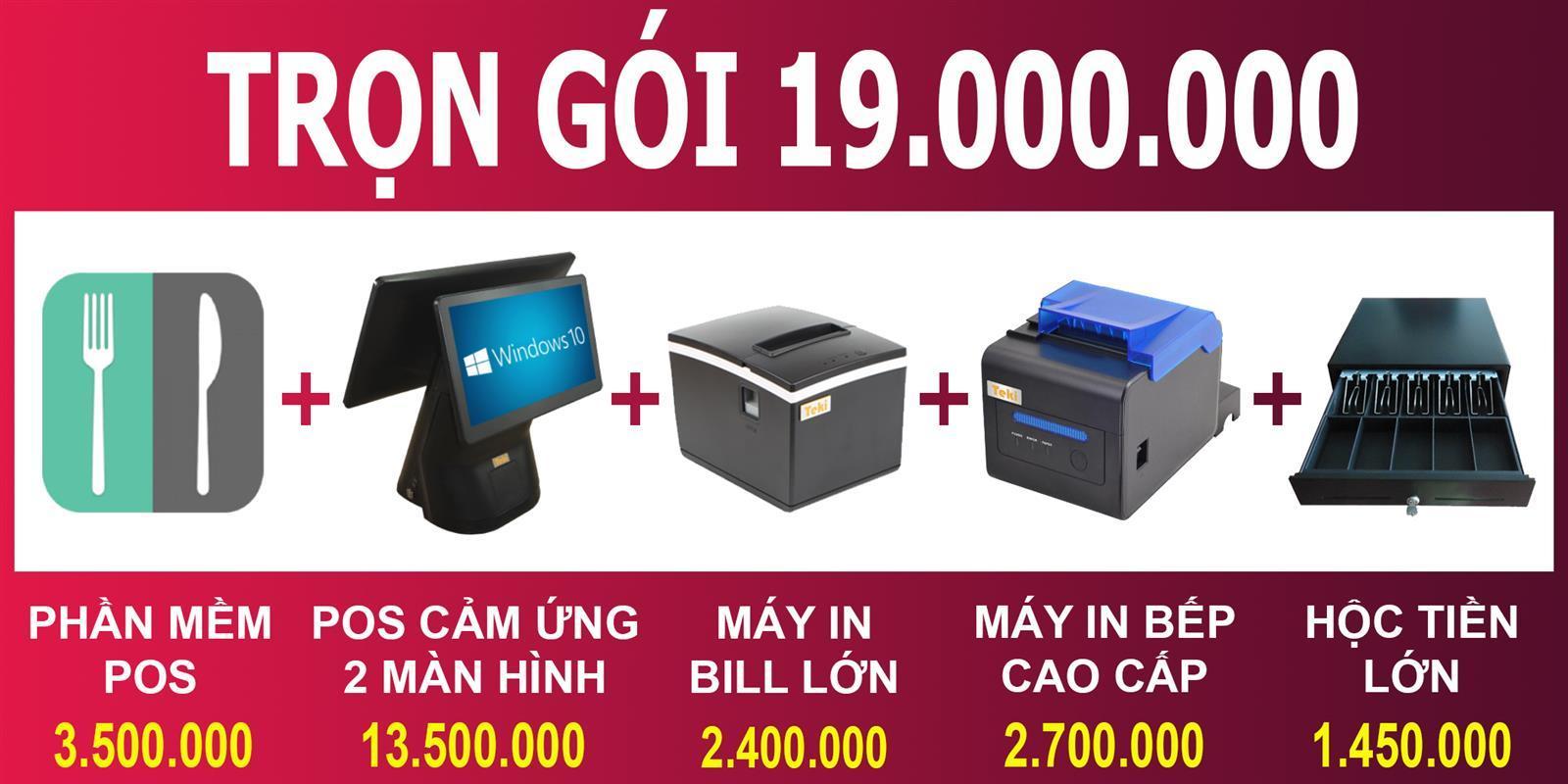 Trọn bộ máy tính tiền cho Nhà hàng - Quán ăn