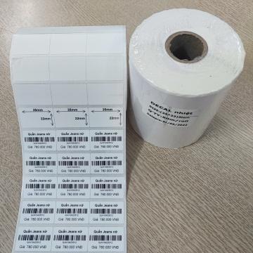 Decal nhiệt (35x22)mmx50m 3 tem siêu thị